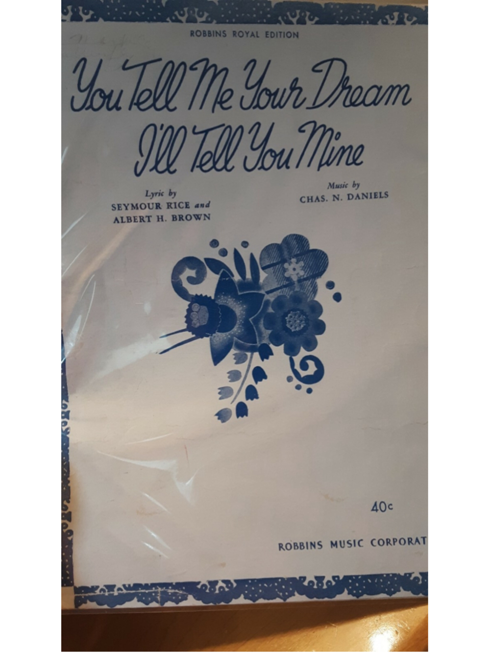 Vintage sheet music "You Tell Me Your Dream I’ll Tell You Mine" Sheet Music